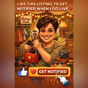 Monkeymom73 is live!!! Like this listing to get notified ☀️🐵☀️🐵